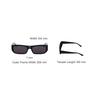 Balenciaga Rectangular Solid Lens Sunglasses Unisex sunglasses Black BB0080S-001