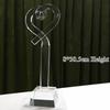 Customized Crystal Trophy Thumb Five Pointed Star Love Trophy Excellent Employee Souvenirs Homedecor Award, Lettering Medal, 1Pc