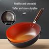 Yoshida Master 32cm Refined Iron Wok with Fish Scale Design