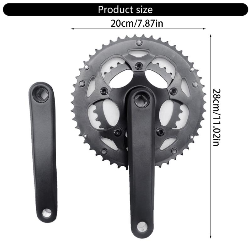 Road Bicycles Crankset 50/34T Chainwheel Folding Bikes Chainring 8/9 Speed Double Plate Crank 170mm