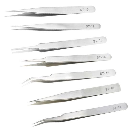 ST-10-17 Anti-static Repair Tweezers Diamagnetic Repair Tools Multi-purpose Electronics Tweezers Circuit Board Repair