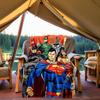 1PC Superheroes Justice Outdoor Blanket Lightweight Flannel, Soft & Warm, All-Season, Outdoor, Camping, Living Room, Office,  L1106101