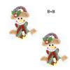 Christmas Bell Pendant Christmas Doll Cartoon Metal Round Bell Pendant Christmas Tree Decoration