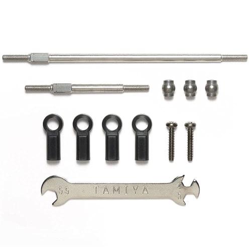 Tamiya Hop Up Options No.1929 OP.1929 CC-02 Stainless Steel Adjustable Tie Rod Set RC Parts 54929
