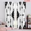 2D Flat Printing 2pcs Curtain Window Treatment Curtains Geometric Tribal Arrows Digital Printed Polyester Drapes Seasonal Party