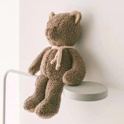 32cm Brown Teddy Bear Stuffed Animal Soft Toys Classic Bear Baby Plush Toy with Cream Scarft Baby Shower Gift