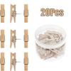 Xiaomi 20PCS-Wooden Push Pin Clip Set with Clear Storage Box for Cork Boards, Bulletin Boards, Photos and DIY Crafts