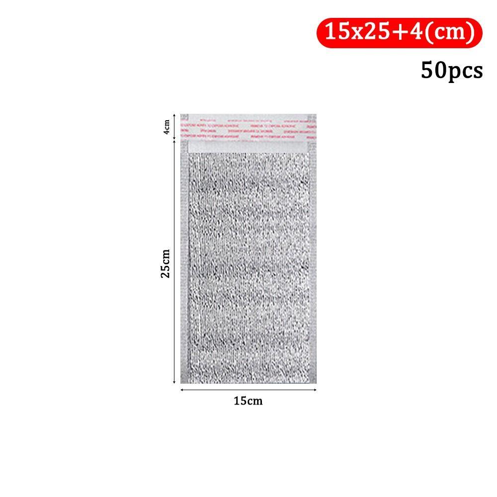 50 шт./упак. Ледяной Теплый Алюминиевый Фольгированный Пакет Доставка Перевозчик Хранение Напитков Термоизоляционный Пакет с Застежкой Пищевой Термосумка