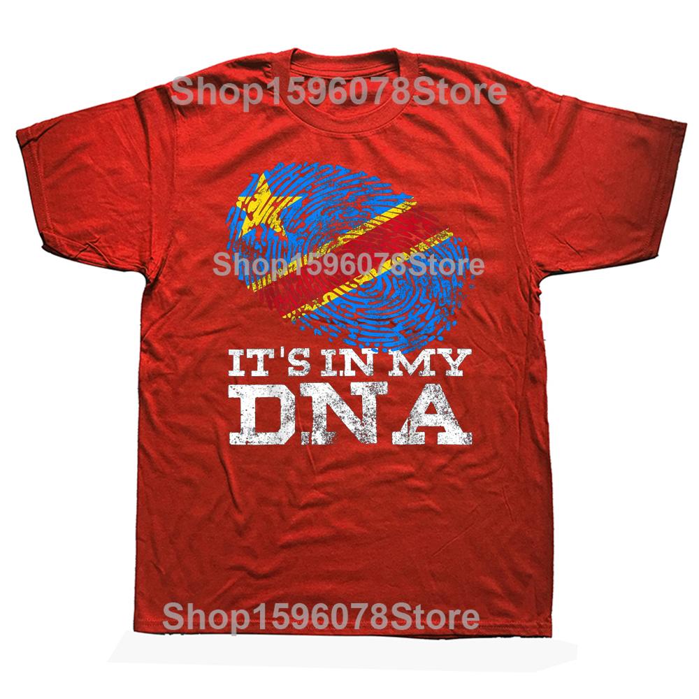 Это в моей ДНК Конголезские Подарки Африка Конго Футболки Мужские Мода Повседневная Футболка 100% Хлопок Свободная Оверсайз Футболка Лето S