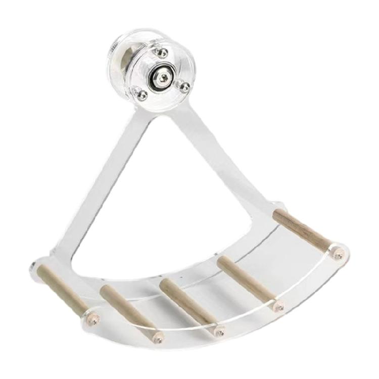 

Pet Perch Cage Mount Stainless Steel Swing With Reinforced Metal Link For Parrots Stress Relief And Climbing Exercise S