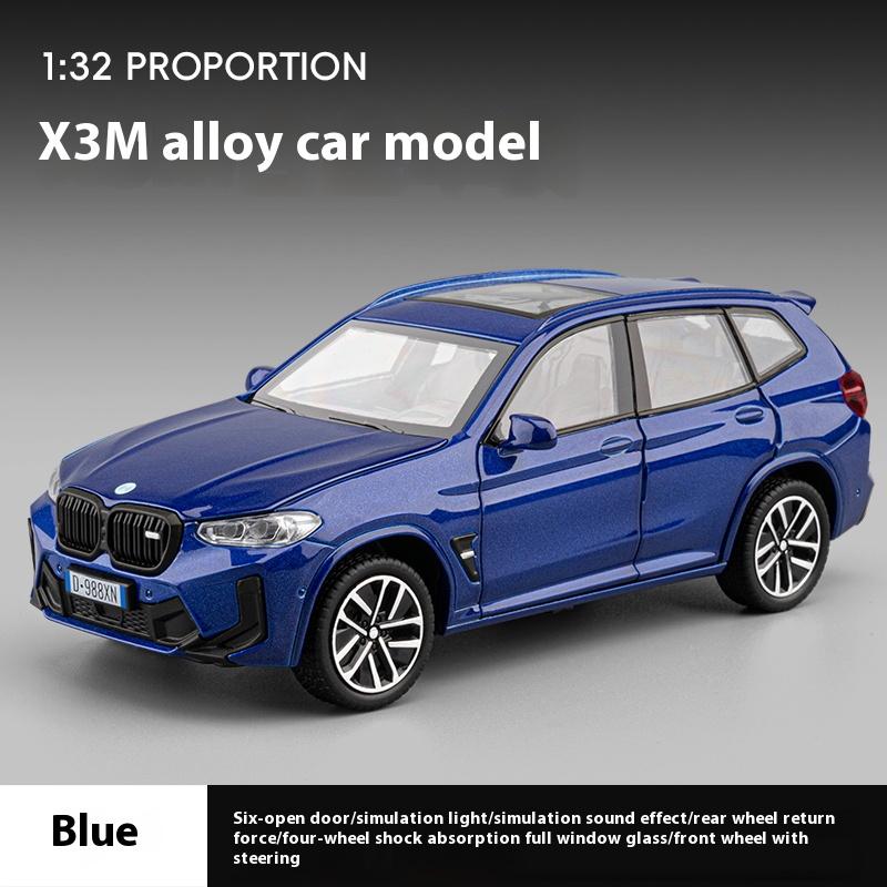 1/32 BMW X3M Legeringsmodellbil, med Lyd- og Lysfunksjoner, Interiørdekorasjon Samlepynt, Gaver til Bilentusiaster