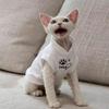 Breathable Cat Heart Print Hoodie Soft Stretch Cat Sweatshirt Pet Base Shirt Daily Wear