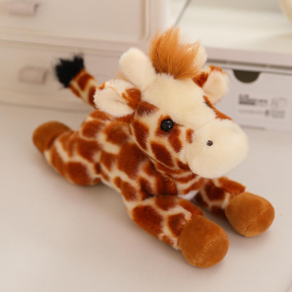 

Cartoon Simulation Zebra Lion Doll Plush Toy Giraffe Tiger Doll Children Accompany Soothing Doll 20cm（0.1kg） жирафовый