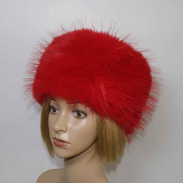 New Winter Outdoor Keep Warm Faux Fox Fur Beanies Hat Women Warm Fluffy Popular Female Round Cap Fashion Faux Raccoon Fur Hats