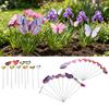 10 Stück Schmetterlingsstäbe 10 Zoll Bunt Schmetterlings-Gartendekoration PVC Wasserdicht Künstlich