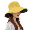 Women's Sun Hat - Sun Protection Cycling Cap  Double-sided Breathable Fisherman Hat Wide Brim Summer Hat for Women