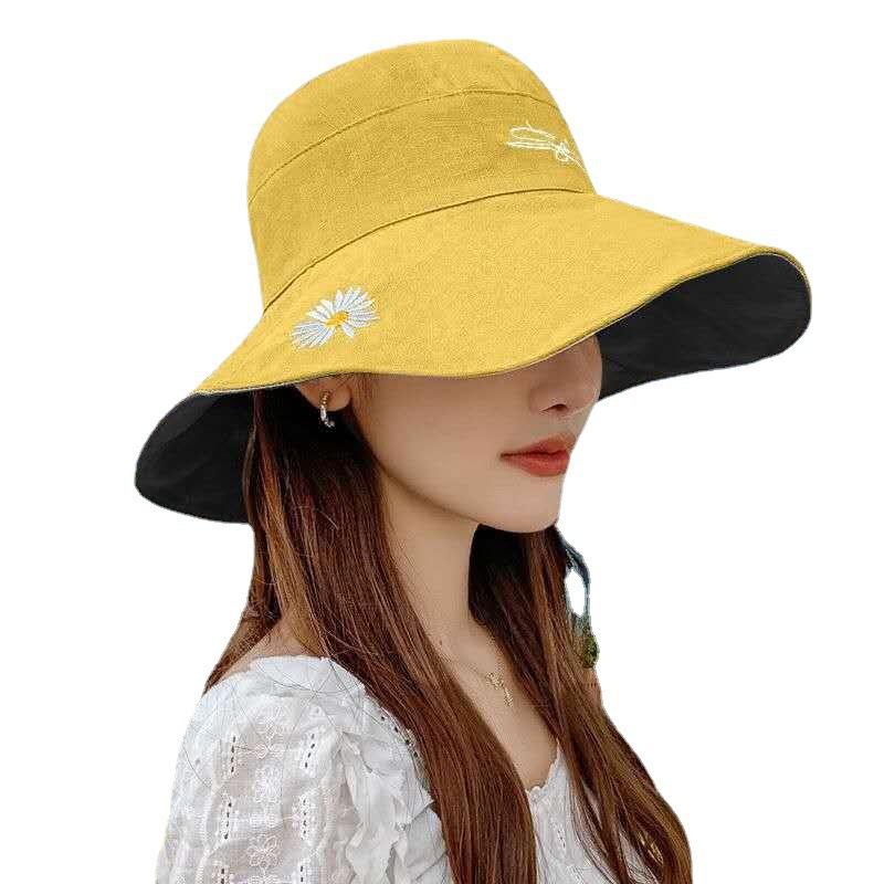 Women's Sun Hat - Sun Protection Cycling Cap  Double-sided Breathable Fisherman Hat Wide Brim Summer Hat for Women