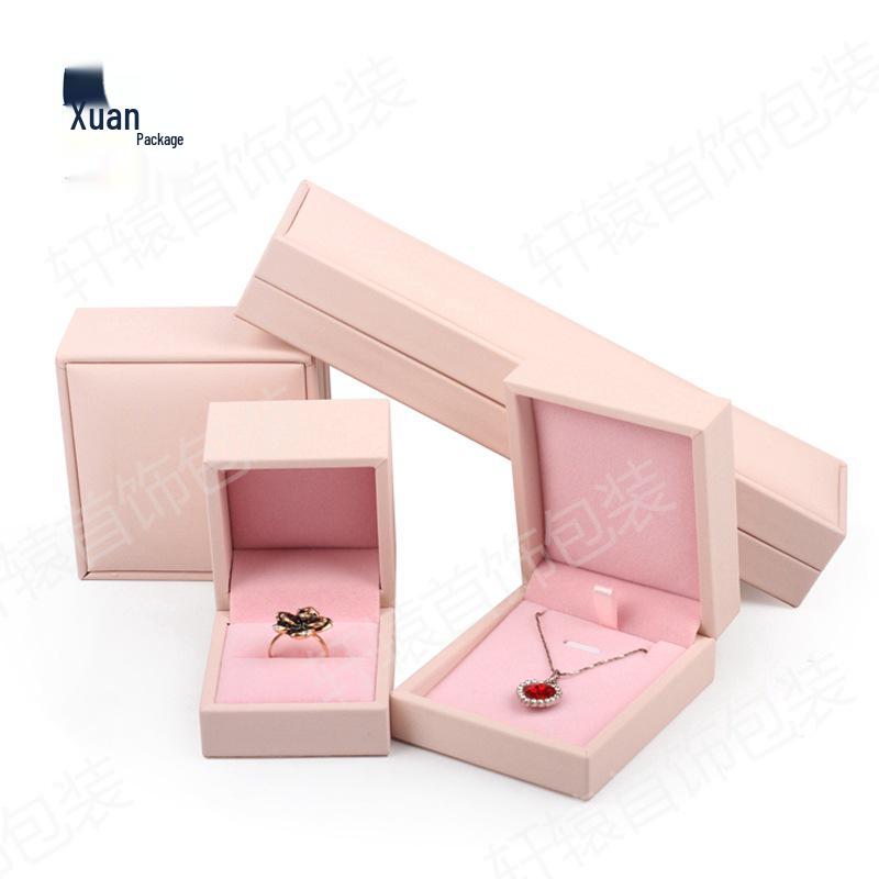 Brushed PU Jewelry Storage Box for Necklace, Bracelet, Pendant, Watch, and Accessories