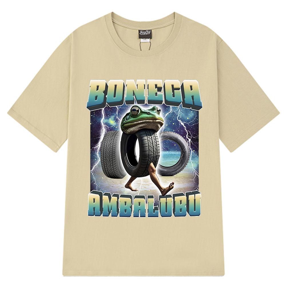 Boneca Ambalabu Italian Brainrot Funny Frog Meme Tshirt Unisex Unisex Hip Hop Fashion Clothing Tshirts Cotton T Shirt Streetwear