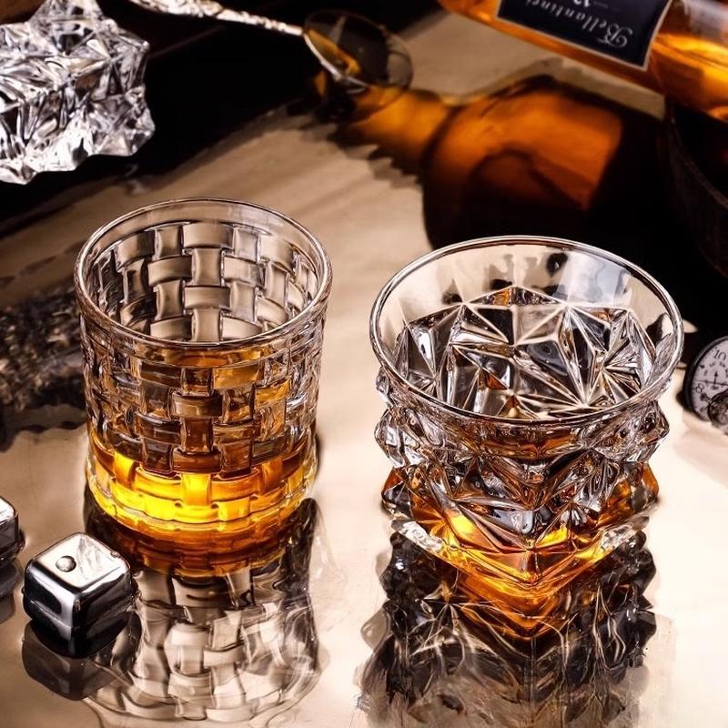 MDNG Striped Handmade Whiskey Glass