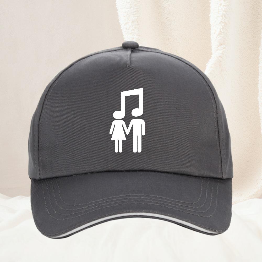 Musical Symbol Printing Baseball Caps Unisex Outdoor Adjustable Hat Casual Sunscreen Golf Caps