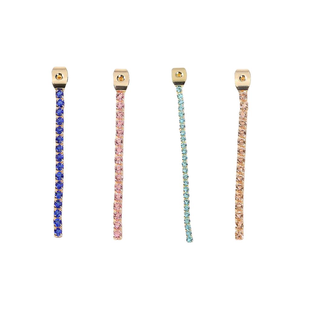 Earring Long Chain Rhinestone Fashion Earring Back Jewelry Finding DIY Craft Accessory for Professional