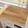 Wabi-Sabi Style Anti-Slip Dustproof Washing Machine Lid Cover Pad with Water Absorption.
