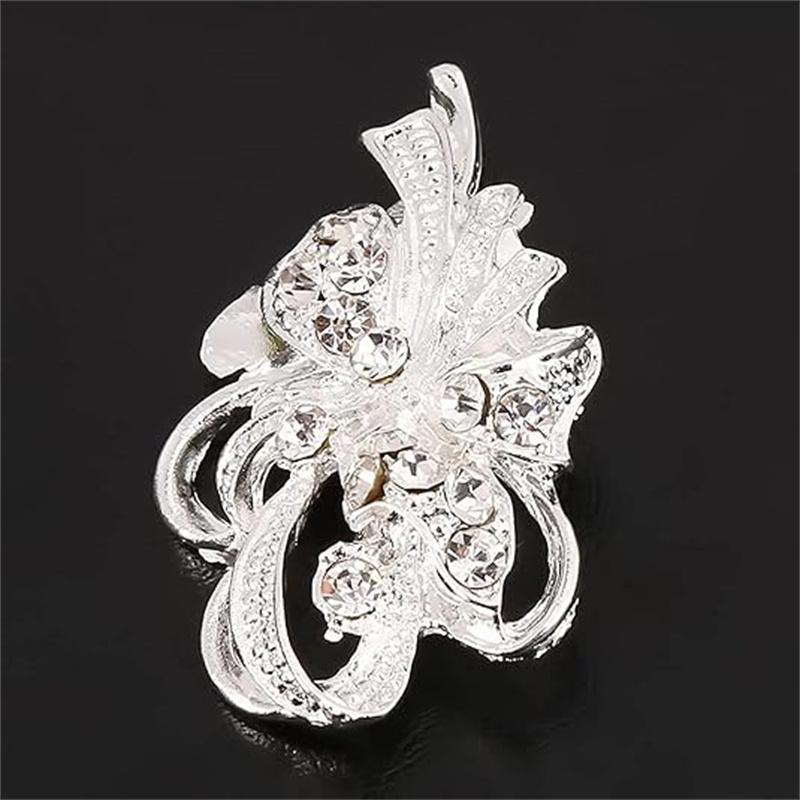 Brooch Pin Scarf Ring Scarf Buckle Wedding Brooch Temperament Women   Bouquet Corsage Pin