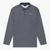 MunSingwear Men S Cool SenSaTion STripe Long Sleeve T ShirT Charcoal Gray Mr321m