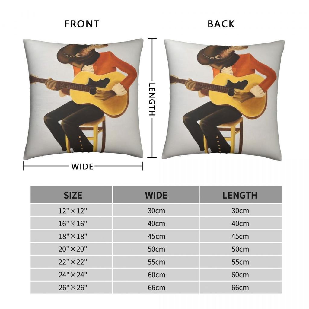 Jimi Hendrix Experience Pillowcase Polyester Linen Velvet Pattern Zip Decorative Pillow Case Car Cushion Cover