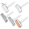 Multifunction 1 Set Pizza Dough Roller Cutter Baking Tool PP Lace Flat Rolling Pin Punch for Restaurant