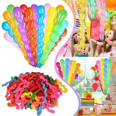 100 STUKS Spiraal Ballon Vakantie Activiteiten Feesten Verjaardag Bruiloft Decoratie Viering Lay-out Kinderen Jongens Meisjes Cadeau Speelgoed