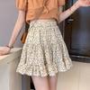 Blumen kleiner Gänseblümchen Rock Damen Anti-Licht Sommer Neu Chiffon Rüschenrand Süß A-Linie Kurzer Rock Hose