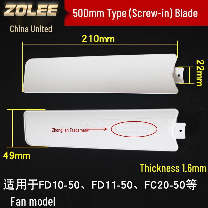 Compact Ceiling Fan with 400-1050mm Blades and Clip Attachment