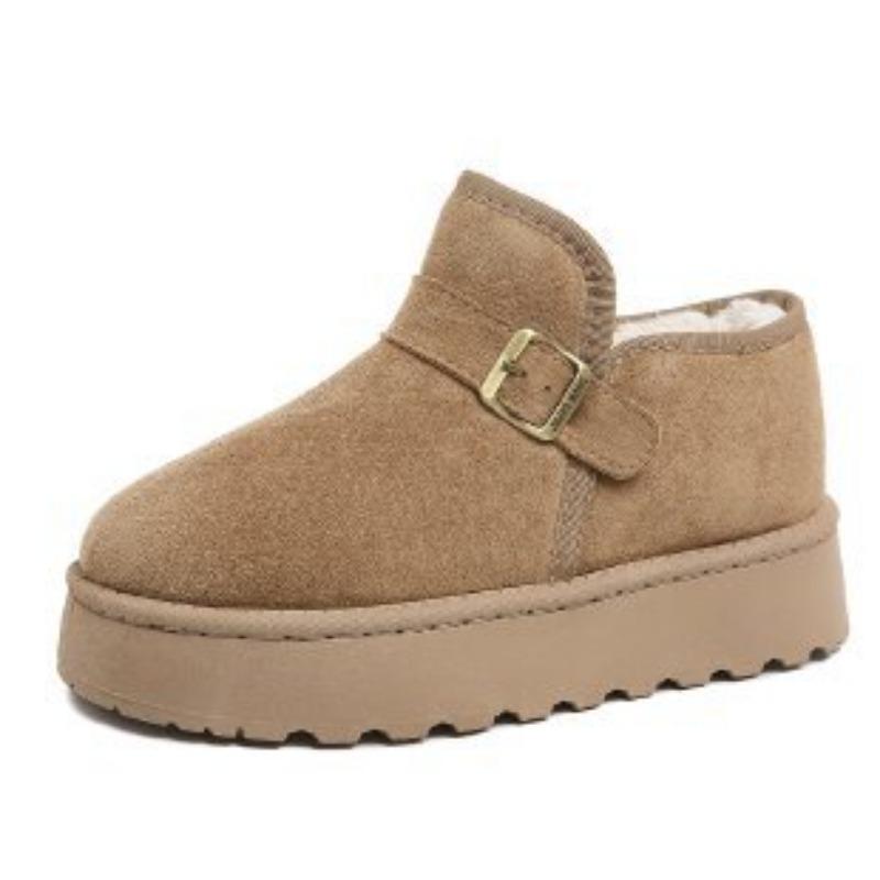 

Women s Large Size Soft Sole Winter Warm Fur Snow Boots Padded Lined Ankle Boots Anti-slip Hiking Casual Sports Cotton Boots 36