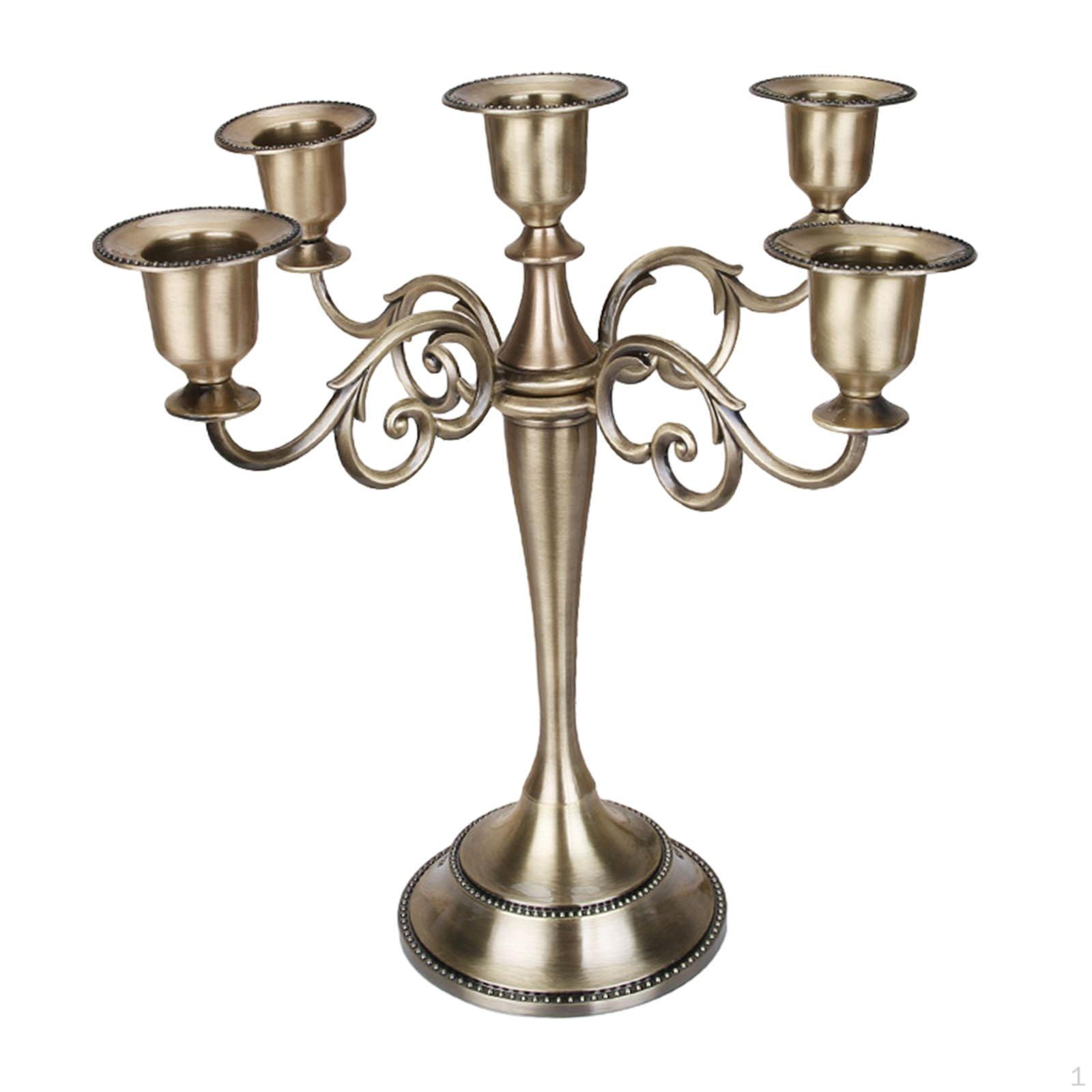 

Подсвечник с 5-ю ручками, подставка для свечей, конические свечи для свадьбы