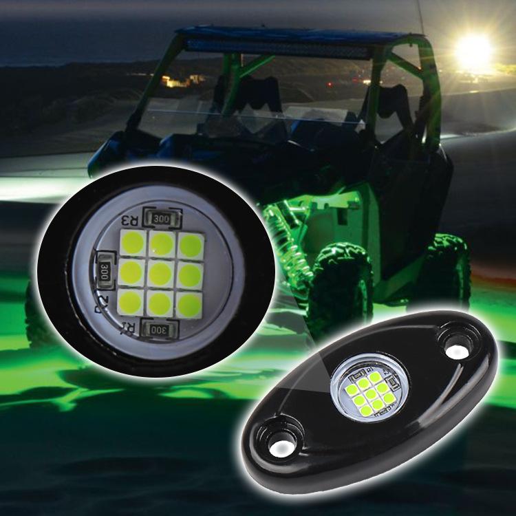 4/8Pods Universal 9LED Rock Light Flood Beam LED Light 4x4 For Jeep Wrangler Off-Road Under Wheel Light Led Neon Lights