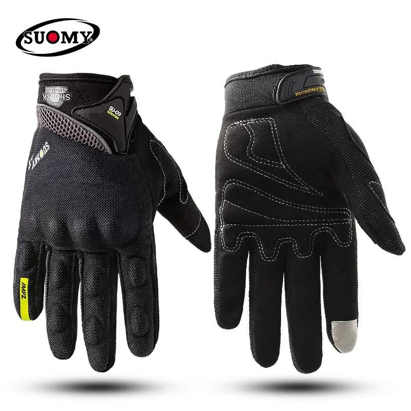 SUOMY Motorcycle Gloves Racing Summer Full Finger Protective Guantes Moto Motocross Luva Motociclista