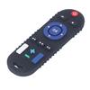 Silicone Teething Toy TV Remote Shaped High Simulation Multi Buttons Textured Baby Teether Black