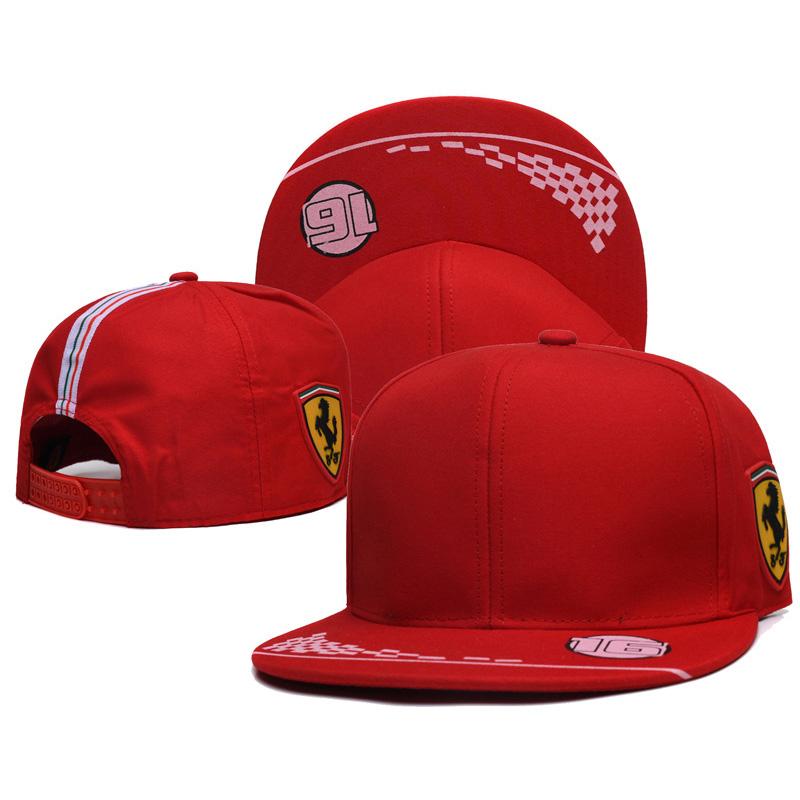 Car Badge Casual Baseball Hat Embroidery Printing Outdoor Summer Sport Duckbill Cap For Ferrari 458ltalia 488 250 F1 Racing Team JG0