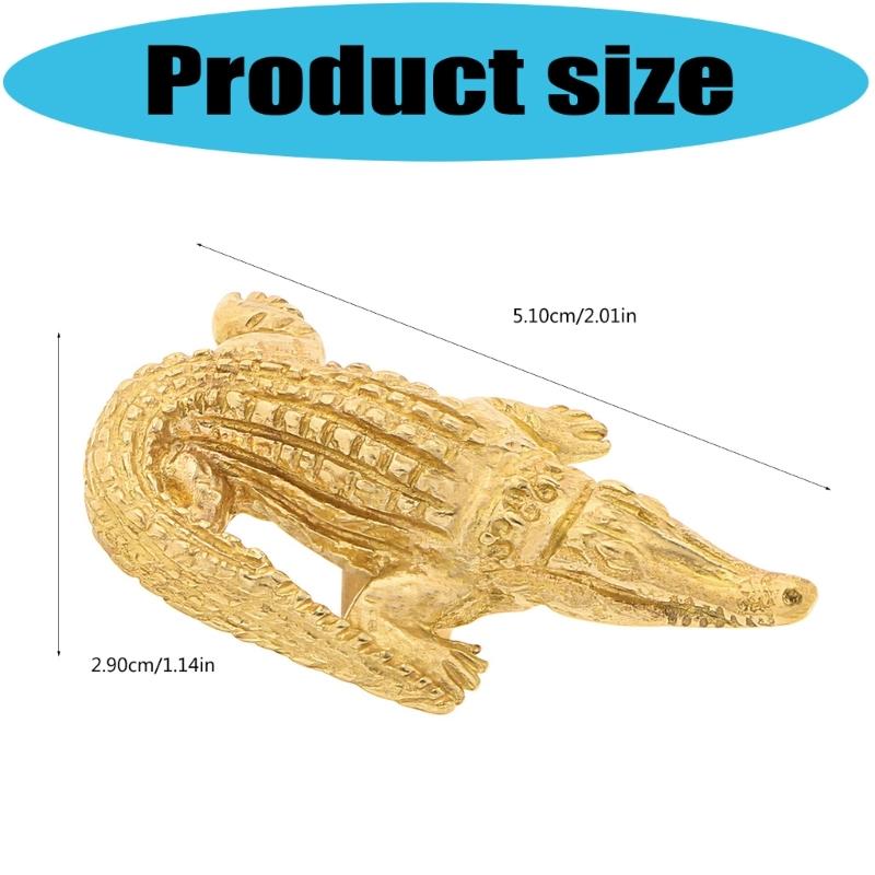 Drawer Pulls Metal Dressers Knob Cupboard Handle Modern Furniture Handle Small Alligator Shape Bedside Cabinet Pull