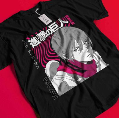 Tričko Attack On Titan Mikasa Tričko Levi Tričko AOT Erwin Hange Eren Armin Tričko BB1328