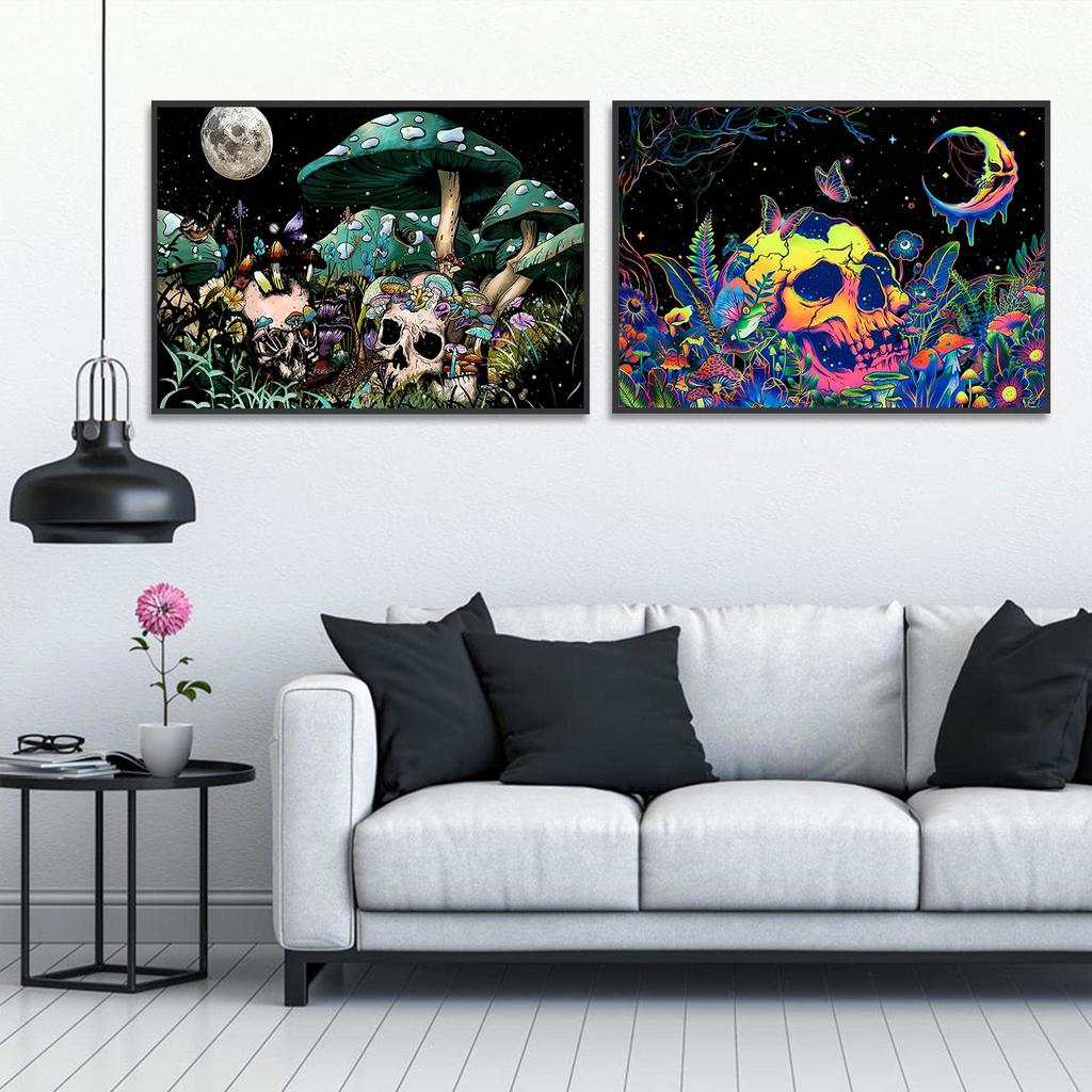 5D DIY Diamond Painting Butterfly Flower Skull Diamond Embroidery Cross Stitch Kit Full Rhinestone Mosaic Home Decor Gift