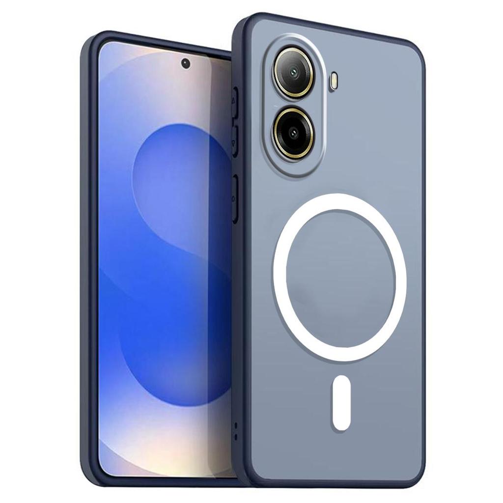 Magnetic Iron Ring Phone Case for Xiaomi POCO X7 Pro 5G Matte Soft TPU Shockproof Cover