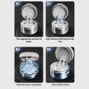 2 in 1 Multi-layer Denture Retainer Case with Magnetic Cap Cleaning Storage Box with Cleaning Brush No-Leak Oral Orthodontic Box