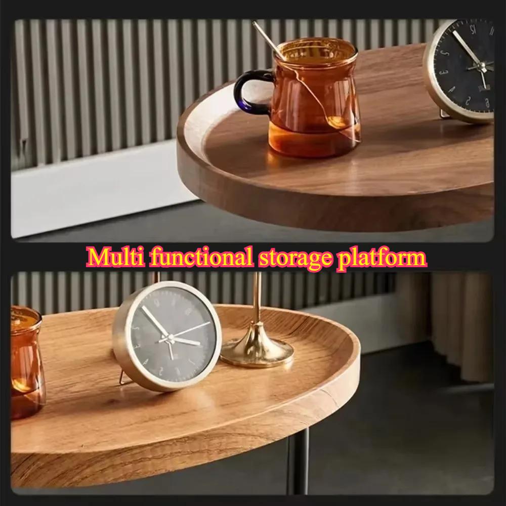Bedhead Small Coffee Table Sofa Simple Side Table Living Room Mobile Creative Storage Platform Balcony Leisure Small Round Table