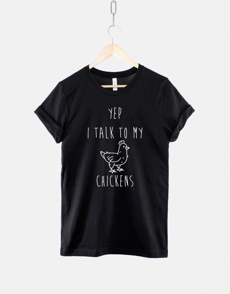 Chicken Farmer T Shirt, Farm Mom Humor, Talk To My Chickens Tee