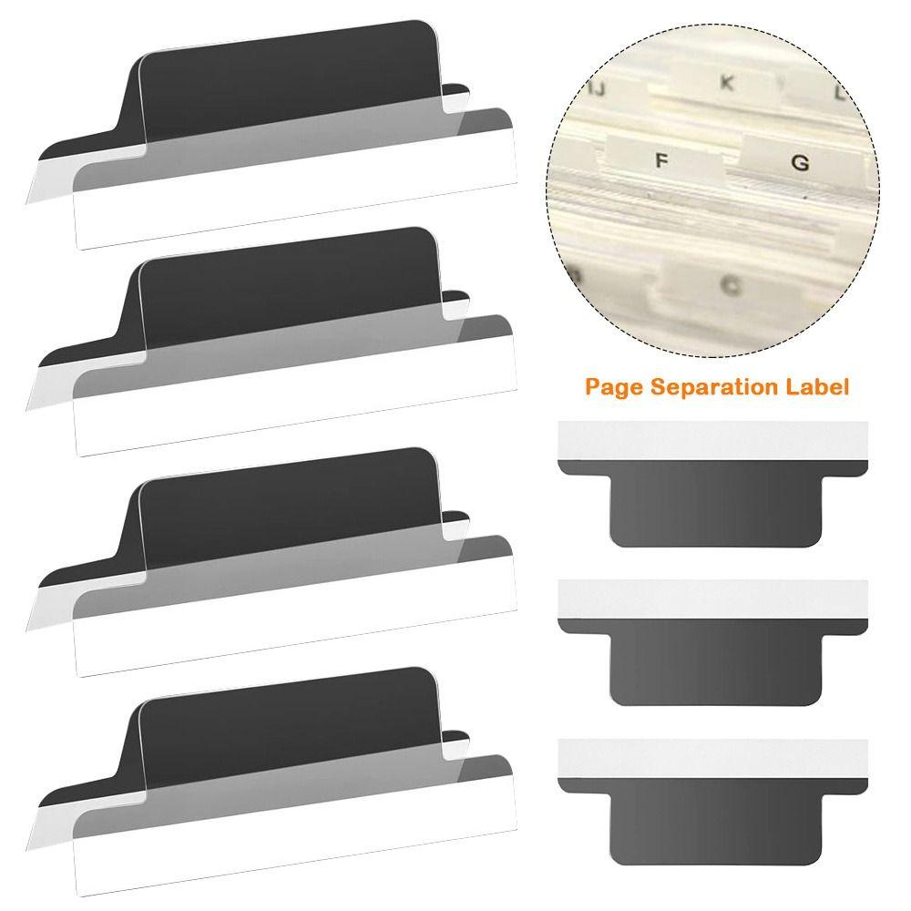 25pcs Index Label File Storage Folder Page Separation Self-adhesive Index Label  Paperwork