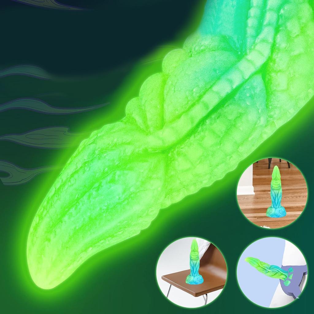 Dildo penis dragon glowing anal plug suction cup vagina anal hot fun