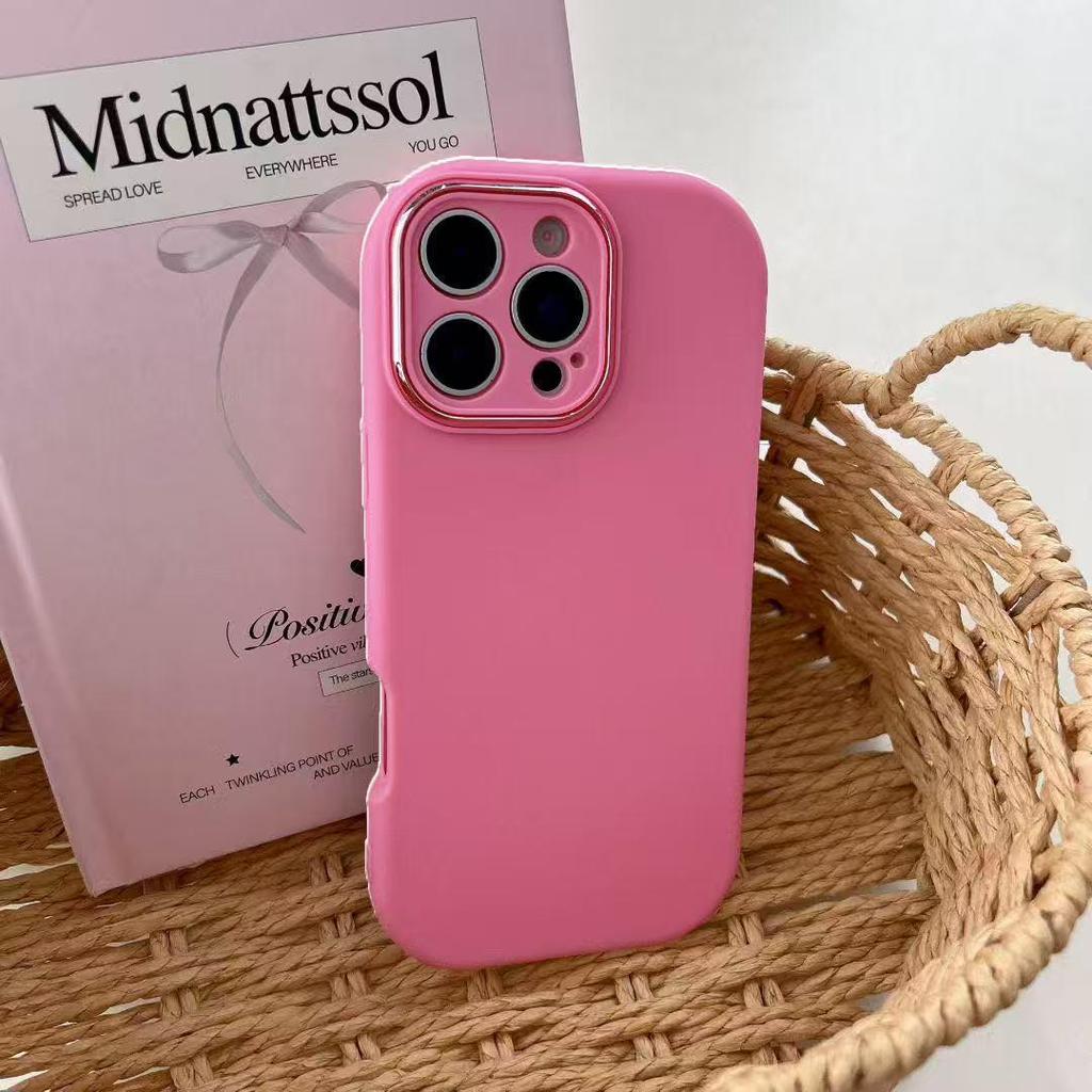 New Soft TPU Candy Color Phone Case for Apple 17ProMax to 11 - Solid Color Protective Cover with Precise Cutouts